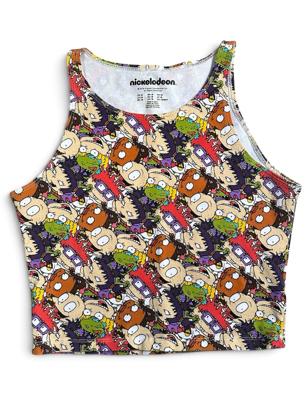 Nickelodeon Rugrats Cartoon Women’s Multicolor Graphic Tank Top